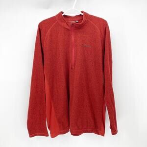 Merrell quarter zip casual pullover orange red in color gorpcore sz XL